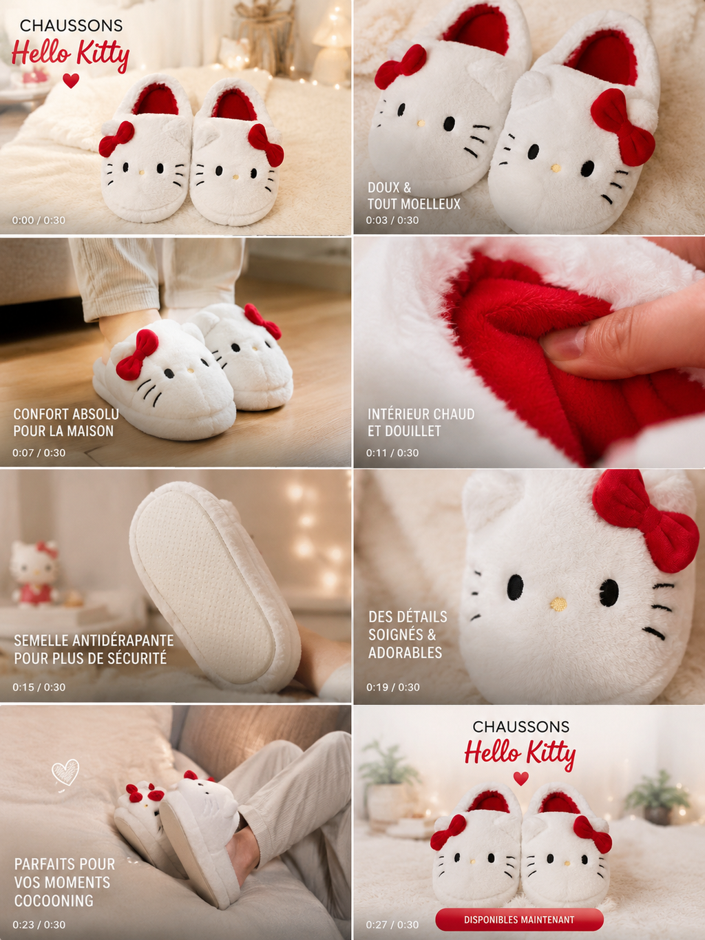 Chaussons Hello Kitty
