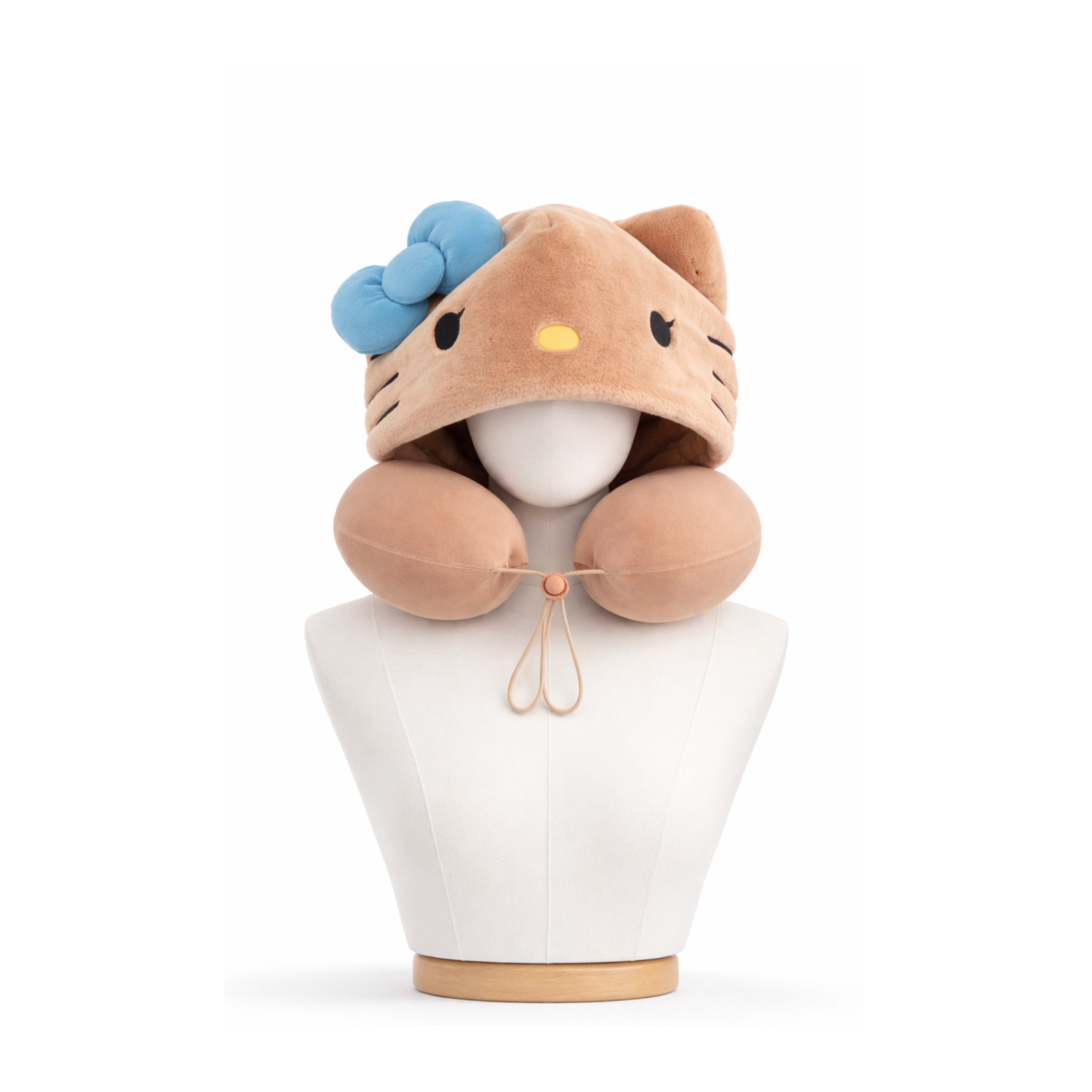 Coussin avion avec capuche hello kitty