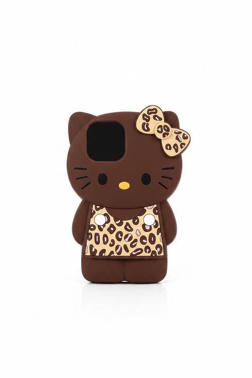 Coque marron léopard