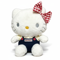 Hello Kitty nœud vichy rouge fond blanc